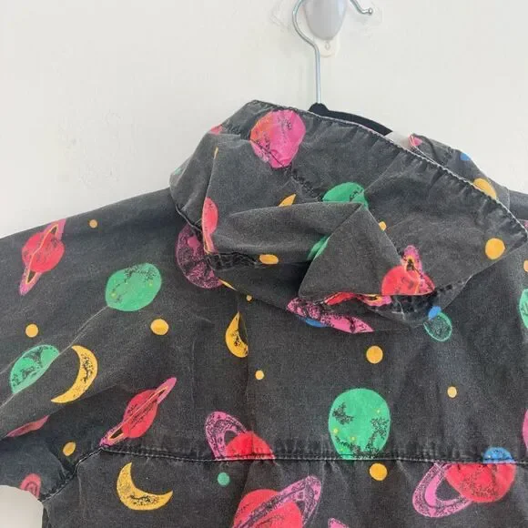 100% Cotton Toddlers Planet Jacket W/ Hoodie Check Size
